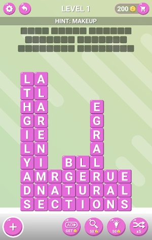 Cosmetology WordBlocks Screenshot 2