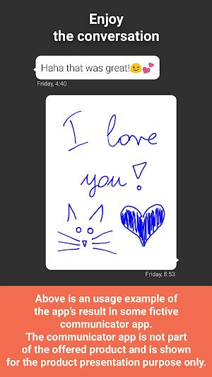 Handwritten Messages, MMS Screenshot 2