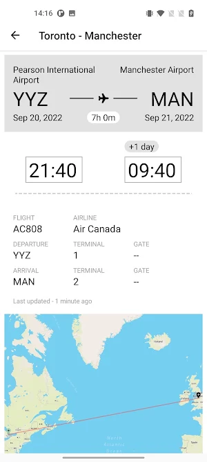 My Routes Travel App Screenshot 2