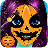 Cute Girl Halloween Makeup Art