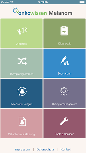 Melanom onkowissen Screenshot 0