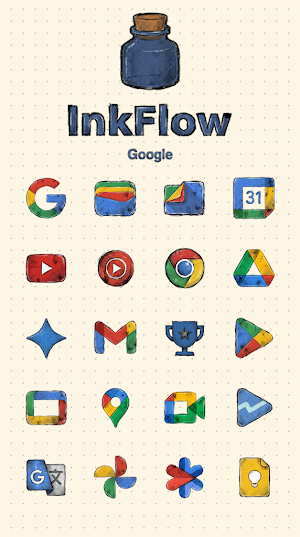 InkFlow Icon Pack Frameless Screenshot 0