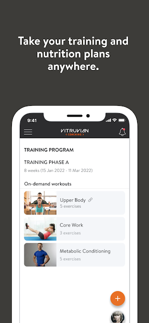 Vitruvian Coaching Screenshot 2