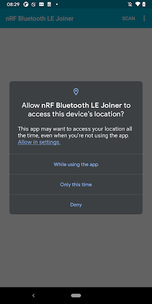 nRF Bluetooth LE Joiner Screenshot 0