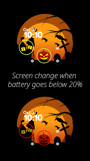 Onion watchface Halloween Screenshot 1
