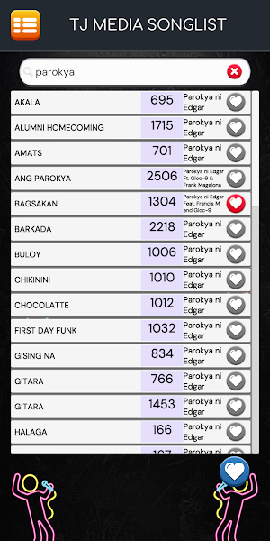 TJ Media Songbook Screenshot 2