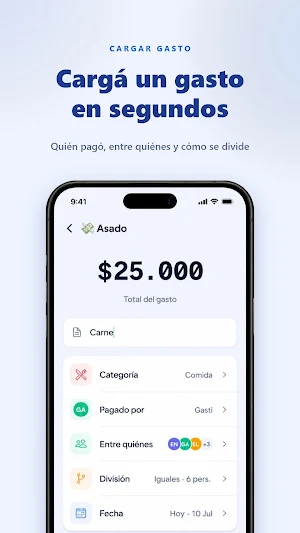 Paga Rata: Dividir Gastos Screenshot 1