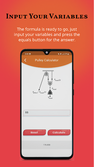 Plane and Pulley Calc Screenshot 3