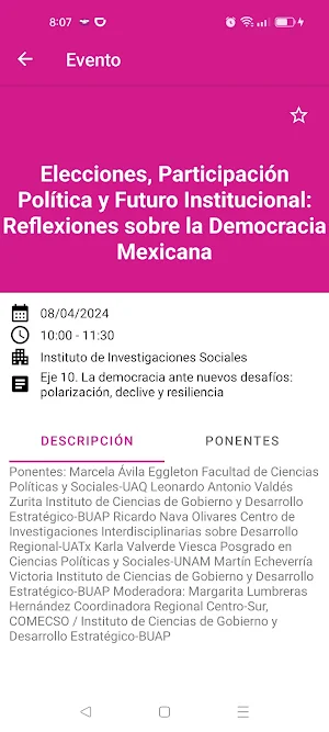 IX Congreso Nacional Screenshot 1