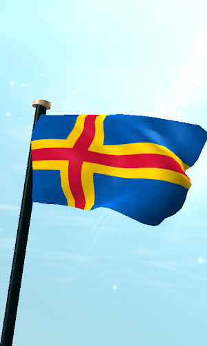 Åland Islands Flag 3D Screenshot 0