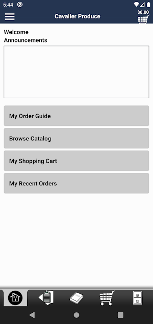 Cavalier Produce Online Screenshot 0
