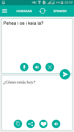 Hawaiian Spanish Translator Screenshot 1