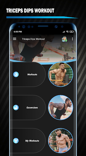 Dips Workout Arms Exercise PRO Screenshot 0