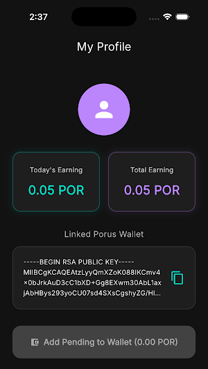 Get Scroll- Earn Free POR Coin Screenshot 1