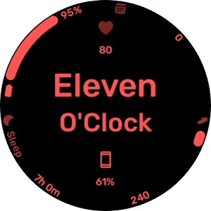 Text Arc - Wear 0S Watchface Screenshot 1