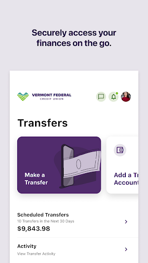 Vermont Fed CU Mobile Banking Screenshot 3