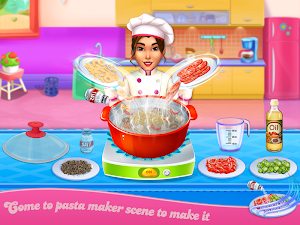Make pasta cooking kitchen Screenshot 0