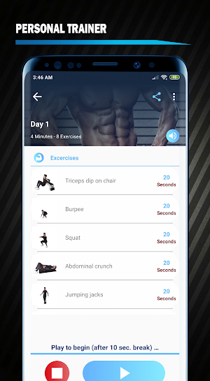 Quick Workout At Home Fitness - Stay in shape Screenshot 2