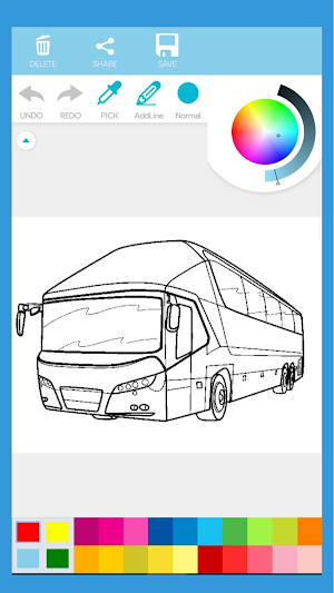 City Bus Coloring Book Screenshot 1