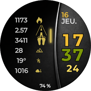 R.hythm of time / Watch face Screenshot 3