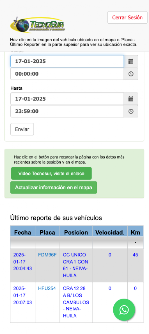 Rastreo SAS Screenshot 2