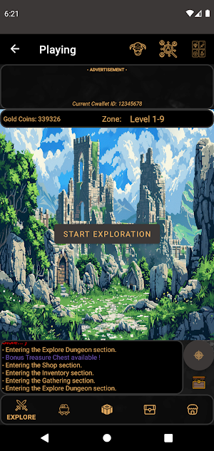 Crypto Dungeons - Idle P2E RPG Screenshot 0