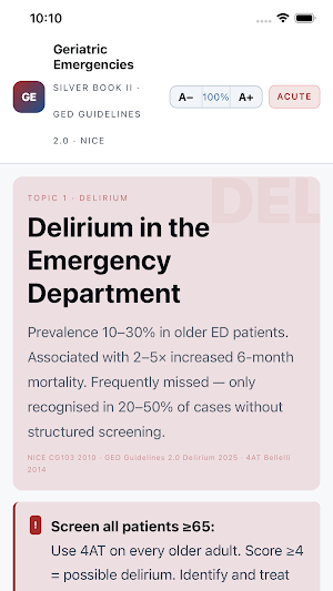 Geriatrics Emergencies Screenshot 2