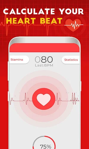 Heart Rate Monitor Pulse Checker:  BPM Tracker Screenshot 1