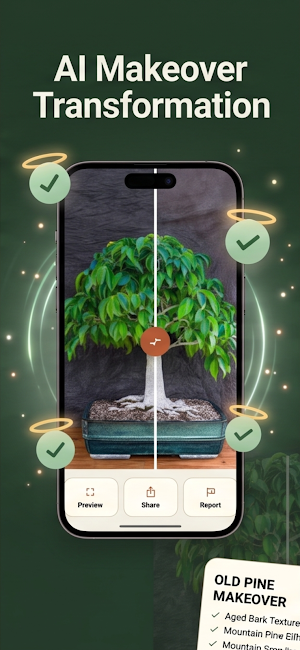 AI Bonsai Makeover Tree Style Screenshot 0