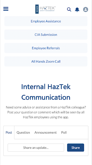 MyHazTek Employee Portal Screenshot 0