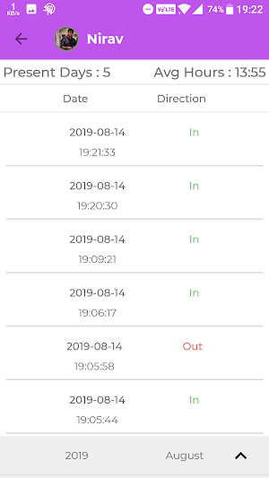 FitWay Attendance App Screenshot 1