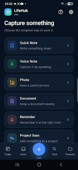 LifeHub Screenshot 1