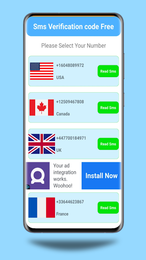 Temp Number- SMS Verification Screenshot 0