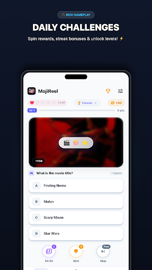 MojiReel - Emoji Movie Quiz Screenshot 1