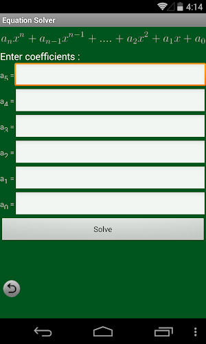 Equation Solver Screenshot 2
