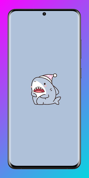 Kawaii Shark Wallpaper 4K Screenshot 2