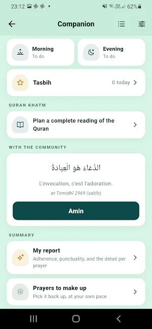 El Iman: Quran & Prayer Times Screenshot 2