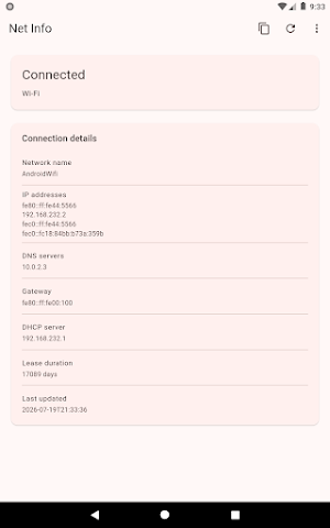 NetInfo Screenshot 1