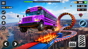 School Bus Stunt - Action Game Screenshot 2