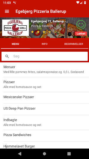 Egebjerg Pizzeria Ballerup Screenshot 0
