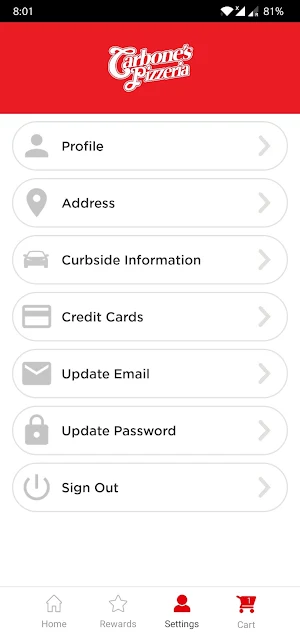 Carbone’s Pizzeria Screenshot 1