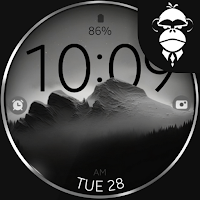 Mountain minimal watch face