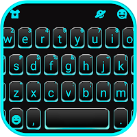 Neon Blue Black Theme