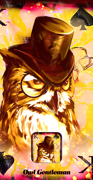 Owl Gentleman:Color Master by Number Package Screenshot 1