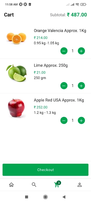 K E K vegetables and fruits Screenshot 2