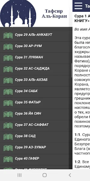 Тафсир Аль-Коран Screenshot 0