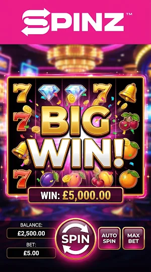 Spinz Casino Screenshot 1