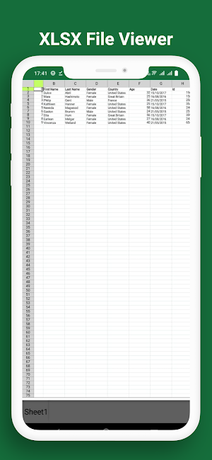 XLSX Reader: XLS File Viewer Screenshot 3