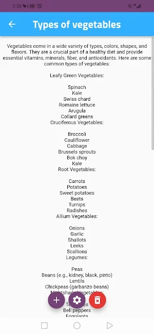 fruits & vegetables benefits Screenshot 1