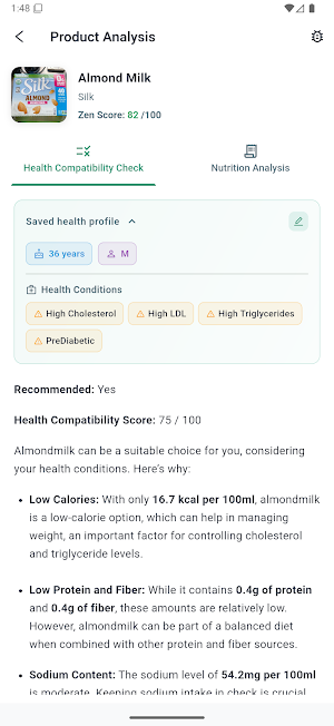 NutriZen Scan by Health Risks Screenshot 1